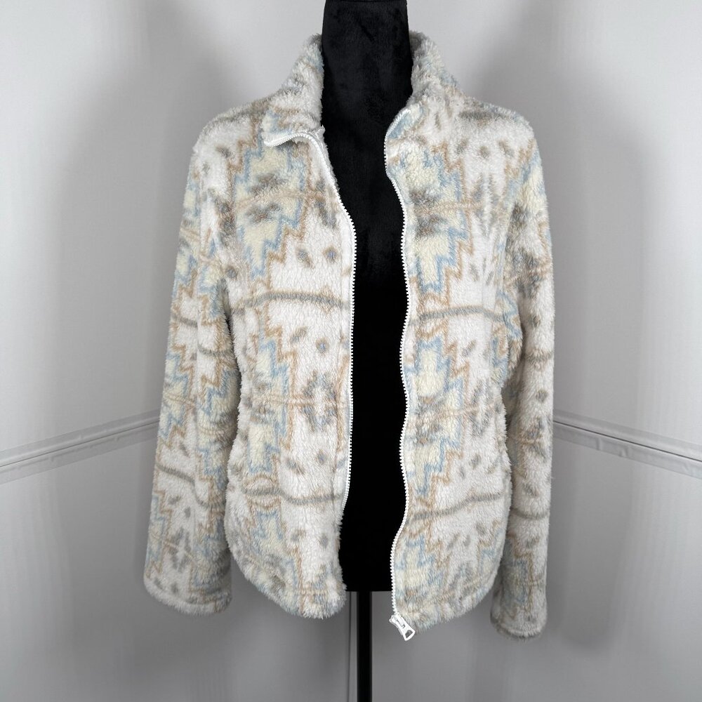 Lucky Brand Southwestern Aztec Sherpa Jacket NWT Size M